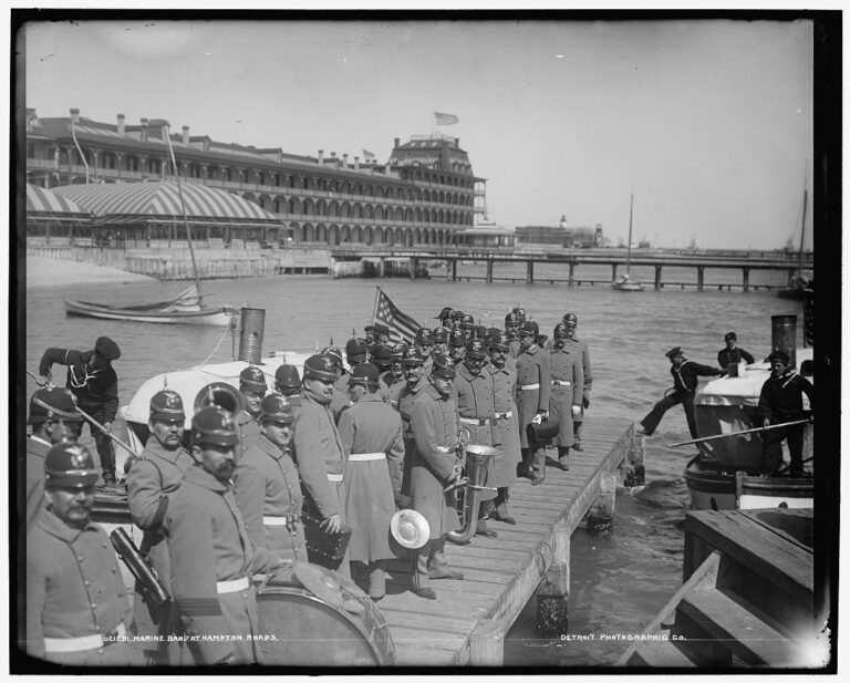 1893 USS New York Band coming back