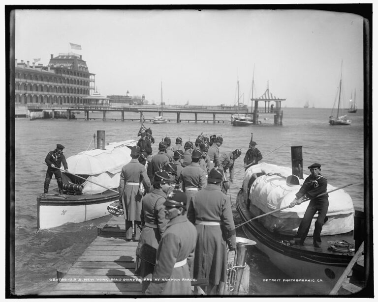 1916 USS New York Band Chamberlin Hotel